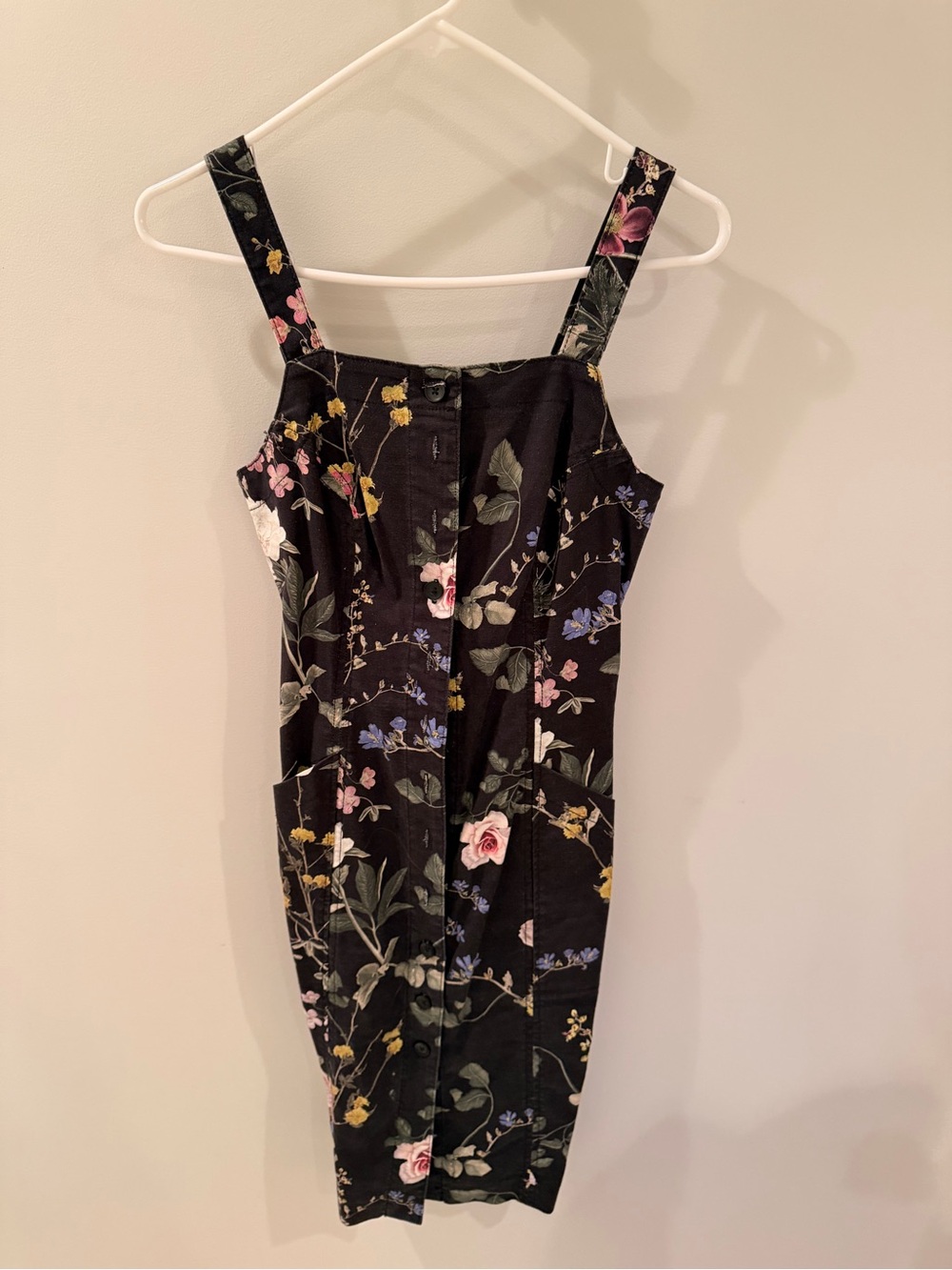 Level 99 Black Floral-Print Skirt